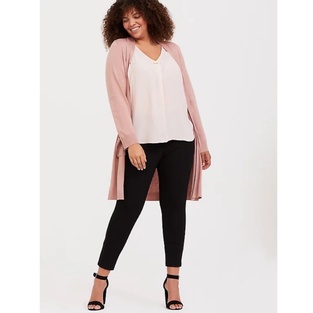 Torrid Peach Pleated Georgette Sleeveless Blouse Tank Top Plus Size 5X - Picture 2 of 13